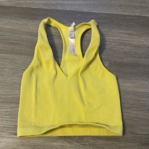 Free People Yellow Tank Top